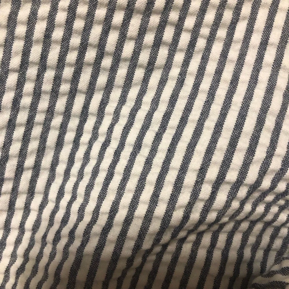 Striped Gray and White Boys Seersucker Shorts